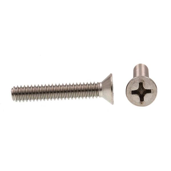 Prime-Line 1/4 in.-20 x 1-1/2 in. Grade 18-8 Stainless Steel Flat Head  Phillips Drive Machine Screws (50-Pack) 9001954 The Home Depot