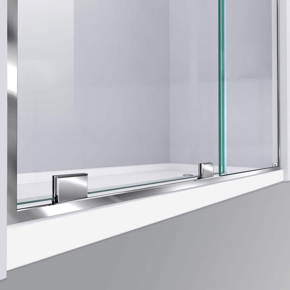 Mirage-Z 44-60'' Frameless Clear Glass Sliding Shower Door
