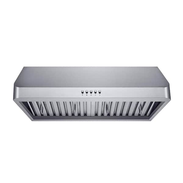 30 in. 500 CFM Ducted Under The Cabinet Range Hood with LED Lights in