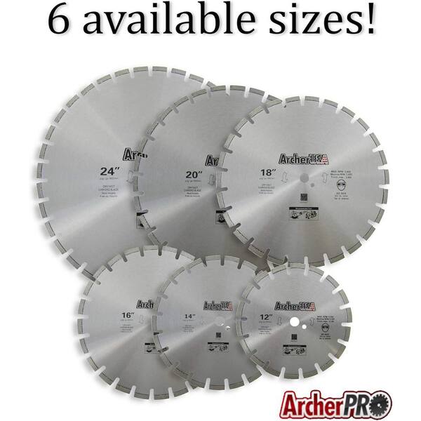 Archer USA 16 in. Diamond Blade for Asphalt Cutting Archer USA 16 in. Diamond Blade for Asphalt Cutting