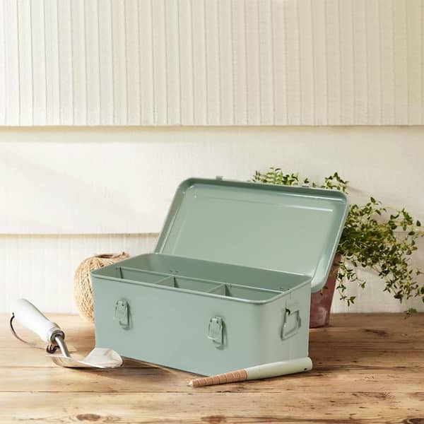Phewnyzo Metal Seed Storage Organizer Box with Lid, 4