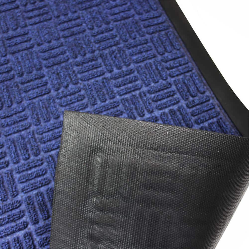 Blue Heavy Duty Rubber Outdoor Door Mat 32" x 48"