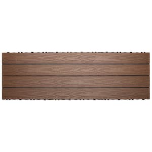 UltraShield Naturale 1 ft. x 3 ft. Quick Deck Outdoor Composite Deck Tile in Brazilian Ipe (15 sq. ft. Per Box)