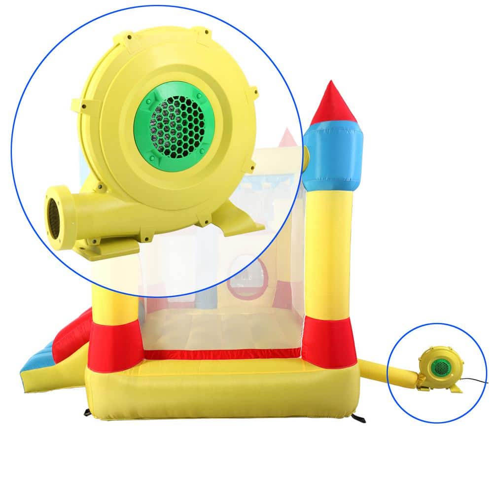 Yellow and Green 950 Watt 1.25 HP Inflatable Bounce House Blower