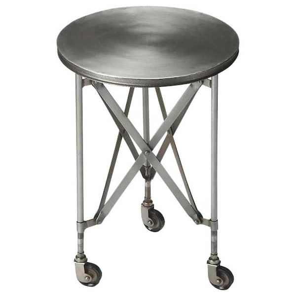Butler Specialty Company Costigan 14.25 in. Silver Round Metal Accent Table