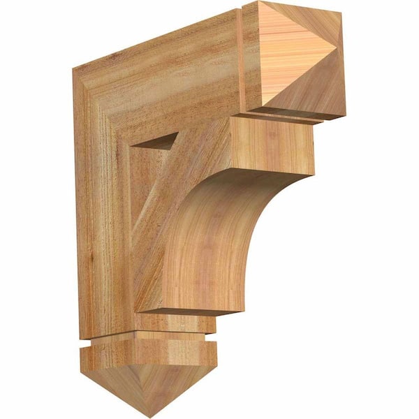 Ekena Millwork 6 in. x 22 in. x 22 in. Western Red Cedar Westlake Arts and Crafts Rough Sawn