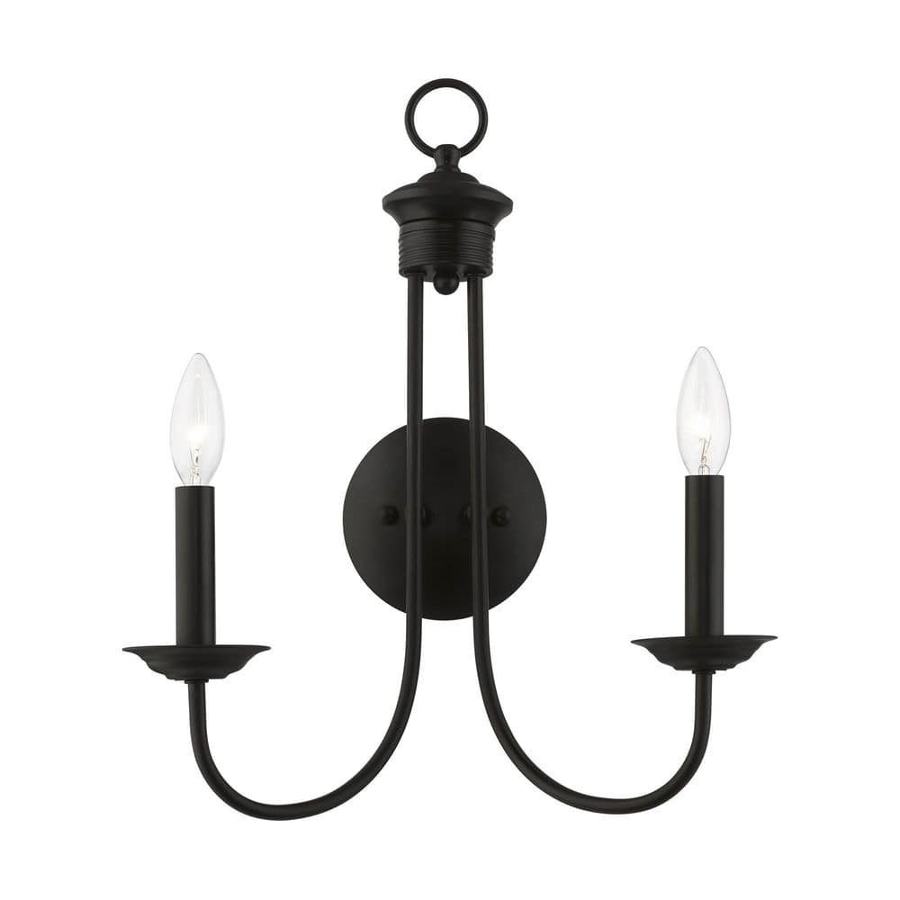 Abbotsford 14 in. 2-Light Black Double Wall Sconce price history on PriceWatchPro