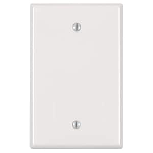 1-Gang Midway Blank Nylon Wall Plate, White (10-Pack)