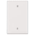 1-Gang Midway Blank Nylon Wall Plate, White