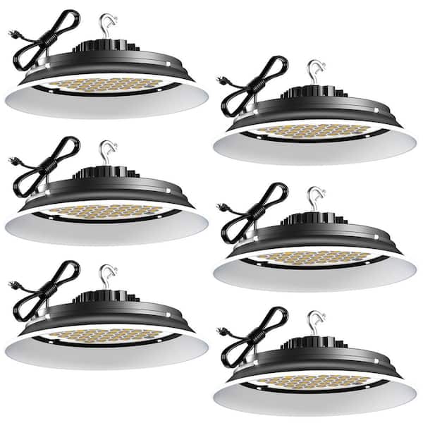 6Pack of 215W LED High Bay Light 32250LM High Bay LED Shop Lights AC100-277V Commercial Bay Lighting for Warehouse