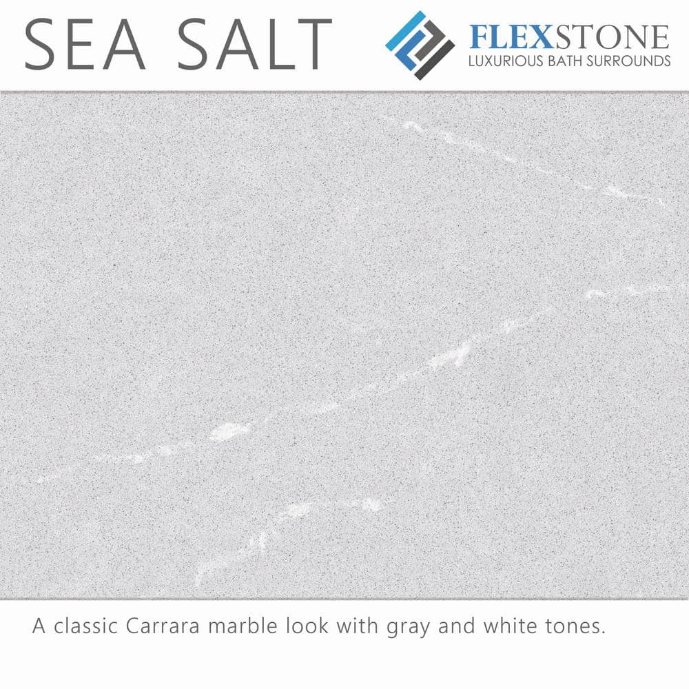 Sea Salt Composite 60" x 30" Rectangular Shower Base with Right-Hand Drain