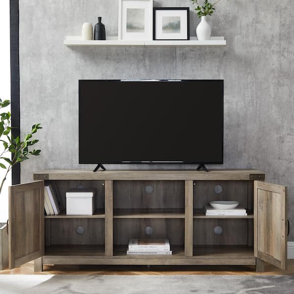 Walker edison deals grey tv stand