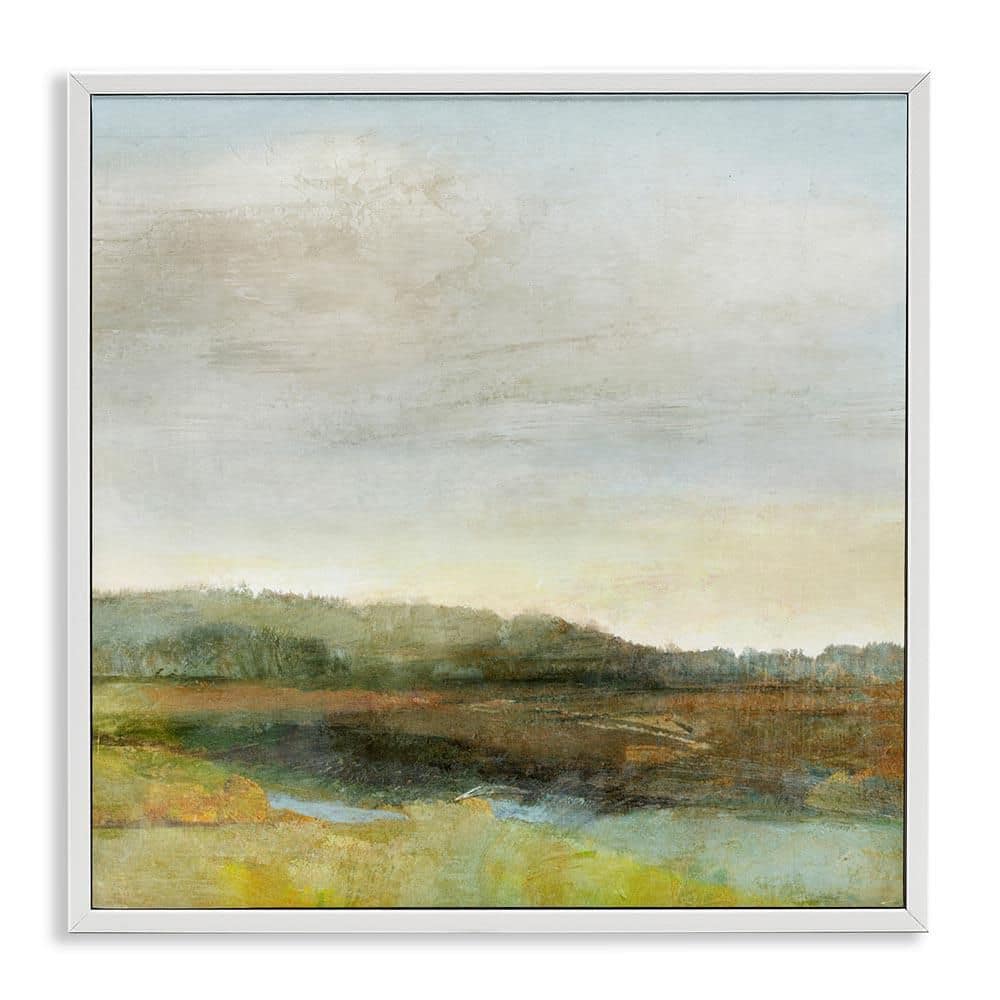Warm Summer Meadow Hills by Suzanne Nicoll White Framed Nature Giclee Art Print 12 in. x 12 in. price history on PriceWatchPro