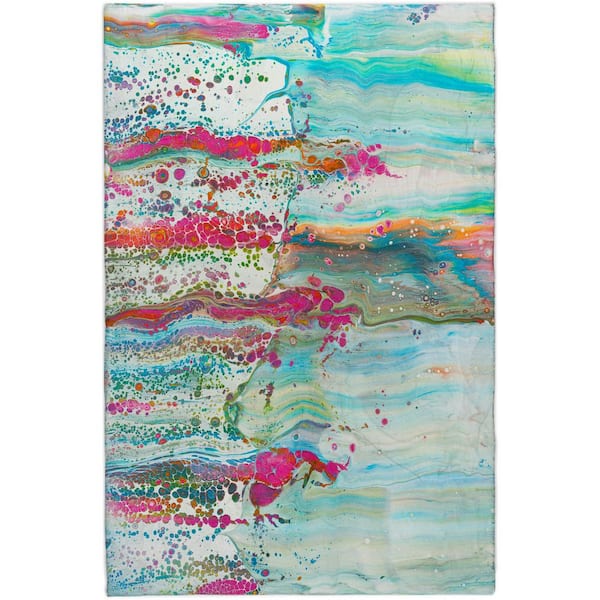Dream Shag Premium Machine Washable Abstract ADS47 Melody 9 ft. x 12 ft. Area Rug