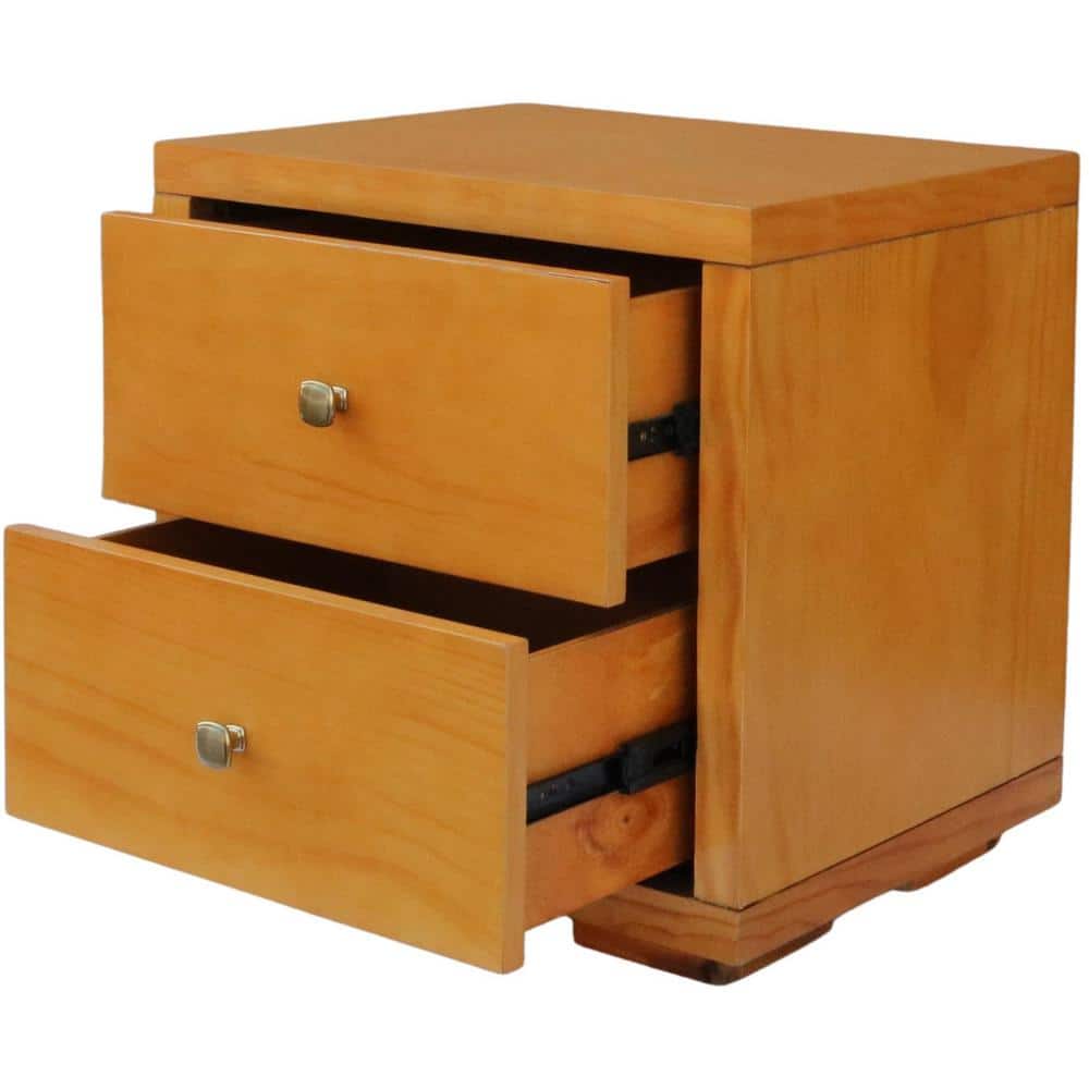 Elegant Oak Queen Bed with Headboard and Storage Drawers
