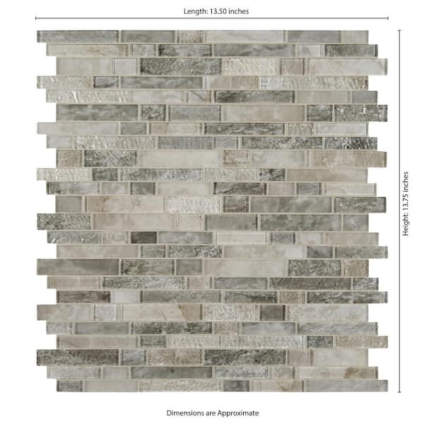 MSI Savoy Interlocking 12 in. x 12 in. x 8mm Glossy Glass Mesh-Mounted Mosaic Tile (10 sq. ft. / case) MSI Savoy Interlocking 12 in. x 12 in. x 8mm Glossy Glass Mesh-Mounted Mosaic Tile (10 sq. ft. / case)
