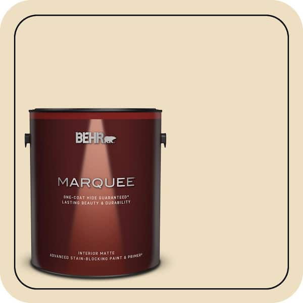 BEHR MARQUEE 1 gal. #ECC-23-1 Golden Haystack Matte Interior Paint & Primer