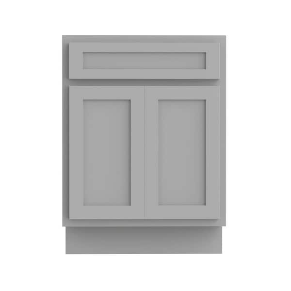 Vanity Art 24 in. W x 21 in. D x 32.5 in. H 2-Doors Bath Vanity Cabinet Only in Gray Vanity Art 24 in. W x 21 in. D x 32.5 in. H 2-Doors Bath Vanity Cabinet Only in Gray