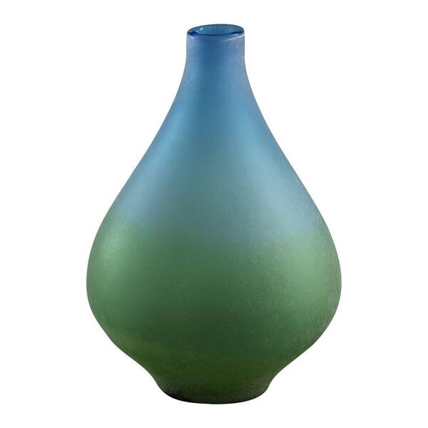 Filament Design Prospect 13.75 in. x 9 in. Yellow And Orange Vase
