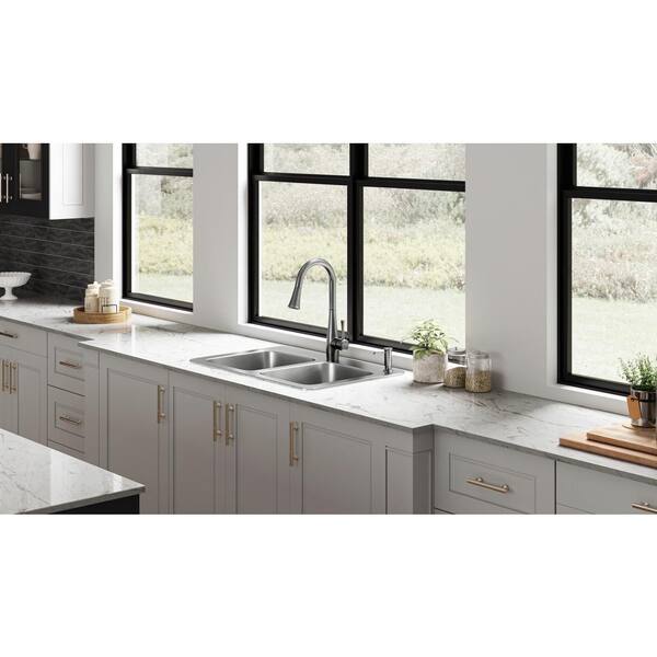 PELHAM & WHITE Belmar 33 in. Drop-In/Undermount Double Bowl