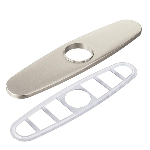 MOEN 10.27 in. x 2.45 in. Escutcheon Plate in Stainless