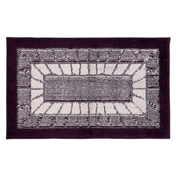 Radiance Burgundy 18 in. x 30 in. Rectangle 100% Polypropylene Kitchen Mat