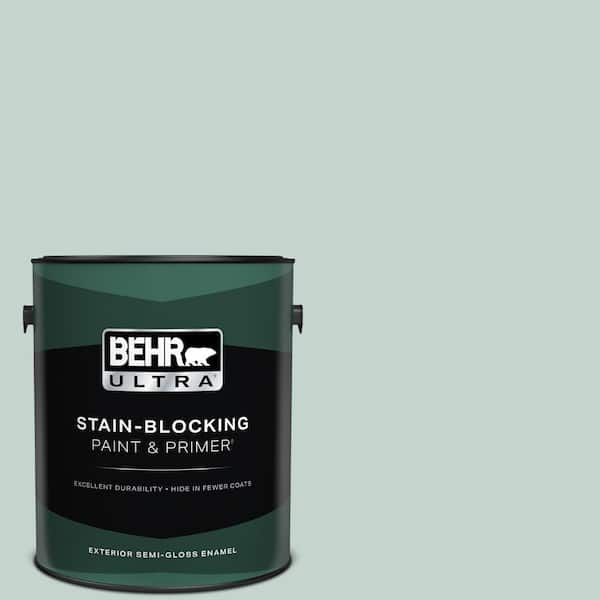 BEHR ULTRA 1 gal. #N430-2 Natures Reflection Semi-Gloss Enamel Exterior Paint & Primer