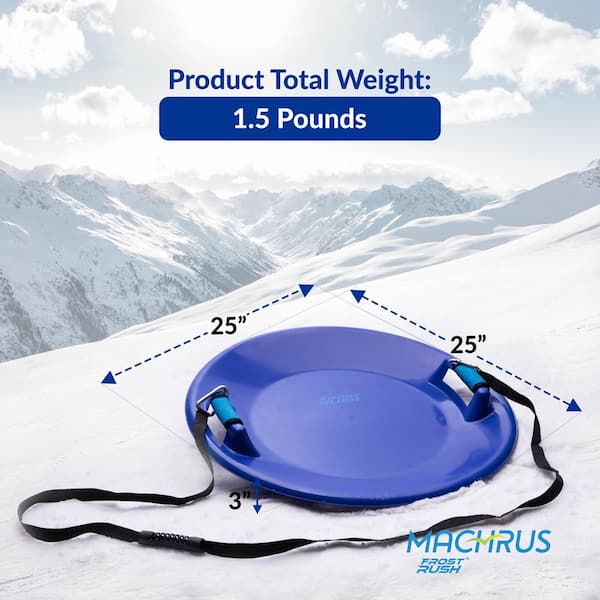FROSTRUSH Machrus Frost Rush Arctic Saucer Sled with Foam Grips