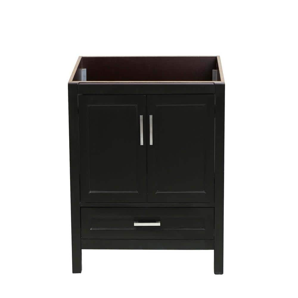 Amluxx Salerno 25 in. W x 19 in. D Bath Vanity Cabinet Only in Espresso ...