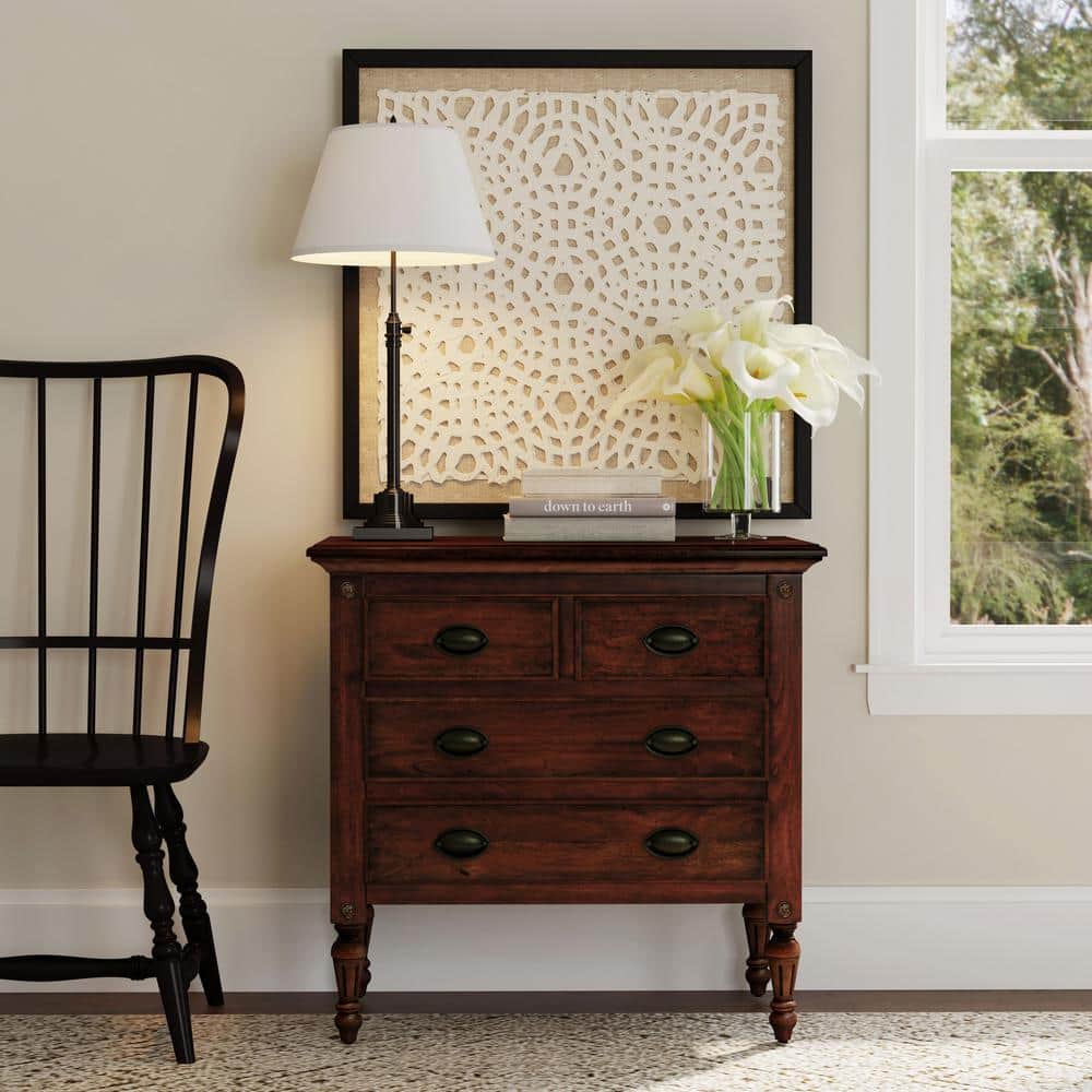 Easterbrook Dark Brown Mahogany 4-Drawer Chest
