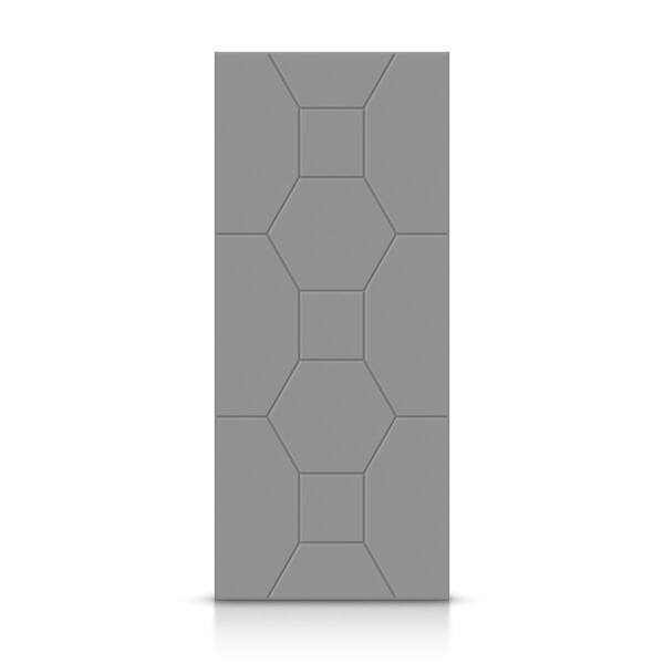 CALHOME 30 in. x 96 in. Hollow Core Light Gray Painted Composite MDF Interior Door Slab