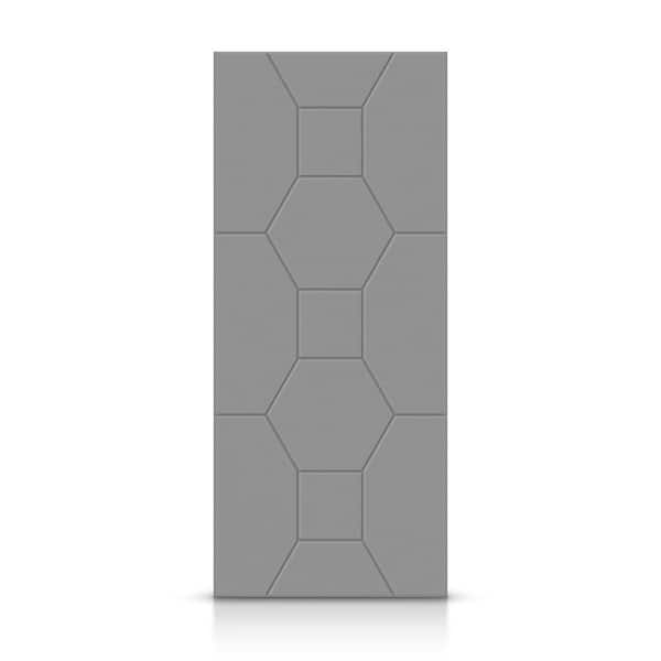 CALHOME 42 in. x 96 in. Hollow Core Light Gray Painted Composite MDF Interior Door Slab