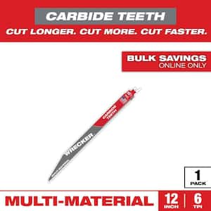 Milwaukee 6 in. 6 TPI WRECKER Carbide Teeth Multi-Material Cutting