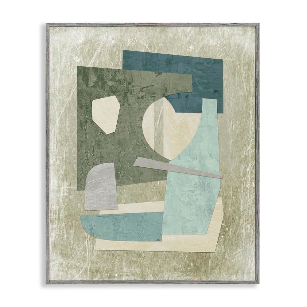 Neutral Shapes Arranged by Suzanne Nicoll Gray Framed Abstract Giclee Art Print 30 in. x 24 in. price history on PriceWatchPro