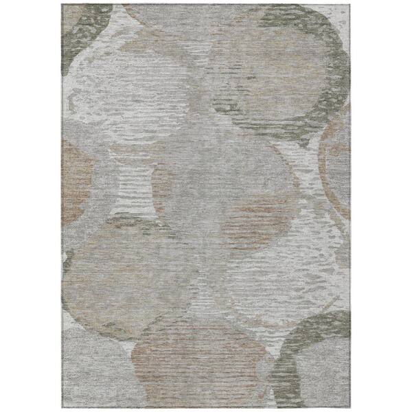 Chantille Machine Washable Indoor/Outdoor Abstract ACN2744 Taupe 10 ft. x 14 ft. Area Rug
