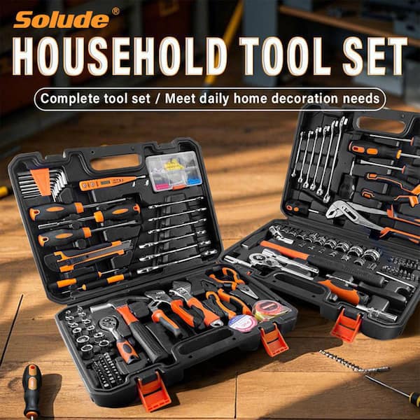 MYWISH 80-Piece Home Tool Kit with Hard Shell Carrier SF-STT-080Q