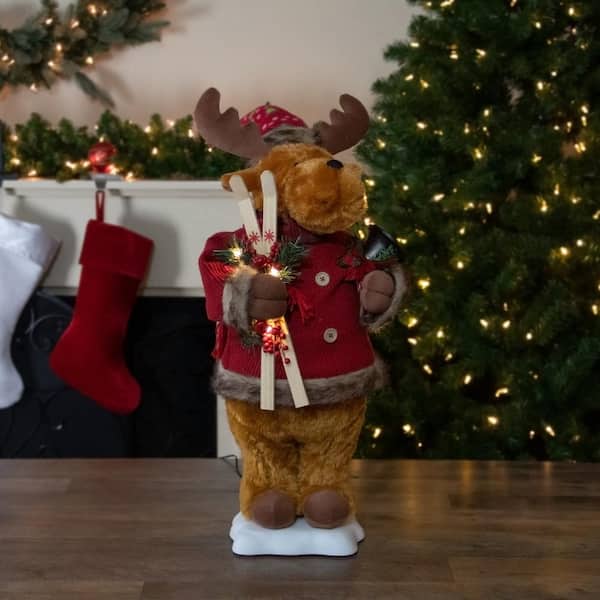【アクスタ、スタンプ付】Mellojoy クリスマス　シークレット　鹿 Northlight 24 in. Lighted Standing Animated Moose Musical