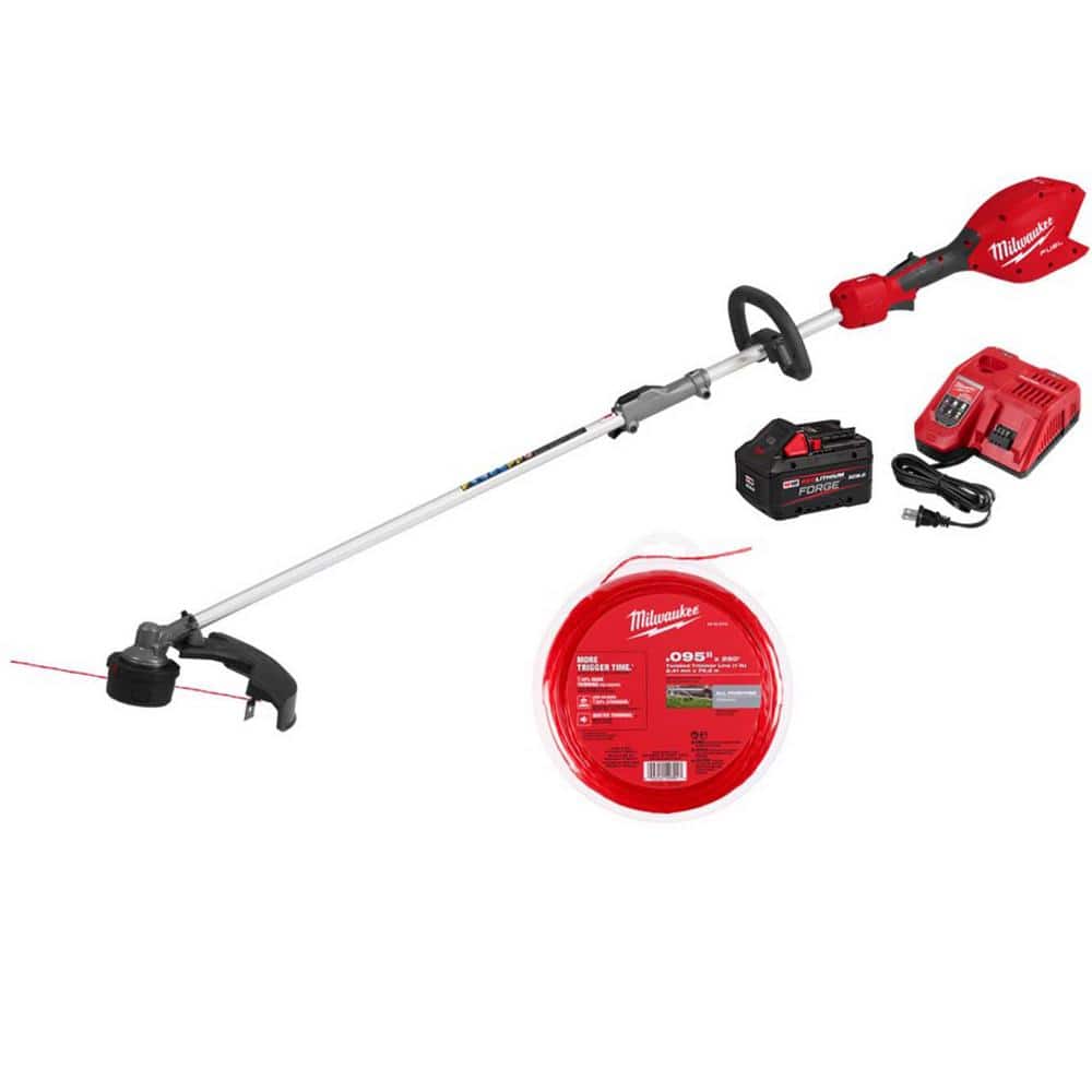 M18 FUEL 18V 16 in. Brushless Cordless Battery Powered QUIK-LOK String Trimmer 8.0 Ah FORGE Kit w/ .095 in. Trimmer Line -  Milwaukee, 3016-21-2713