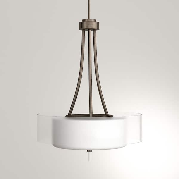 Progress Lighting Invite 4-Light Antique Bronze Transitional Chandelier