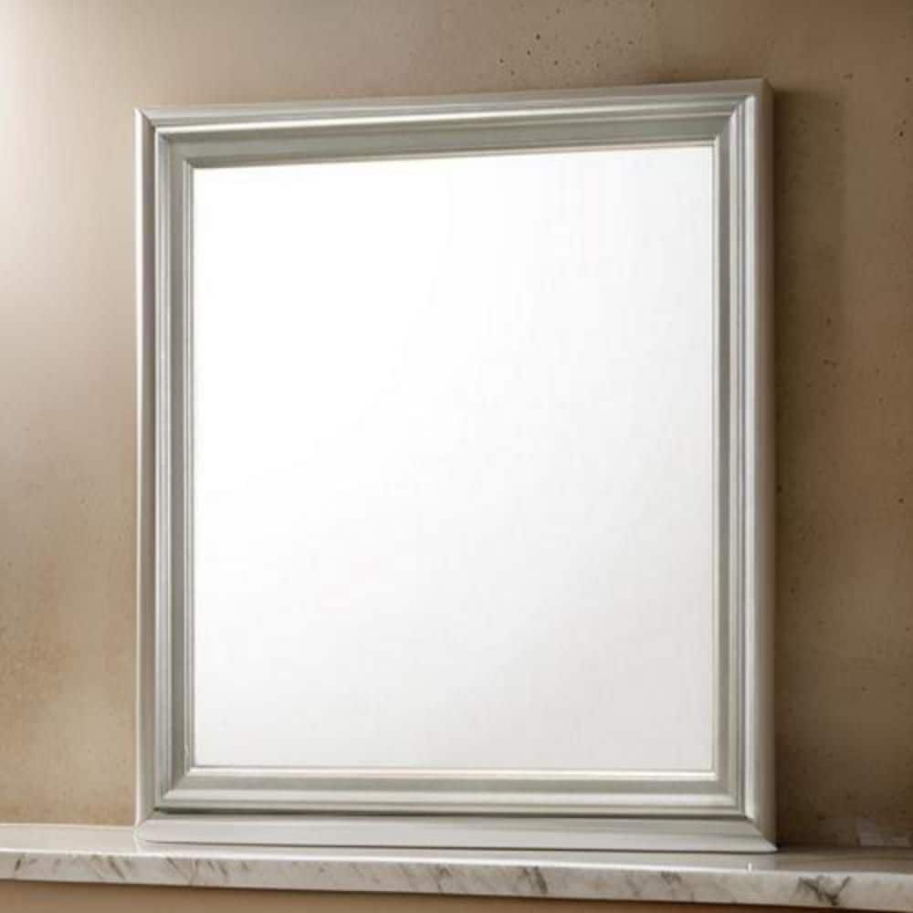 0.9 in. x 38.2 in. Square Wooden Frame Silver Dresser Mirror price history on PriceWatchPro