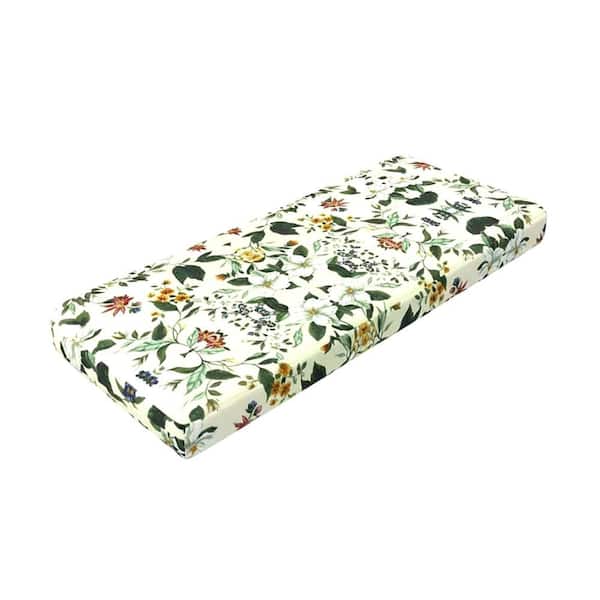 19.5 x 43 Sunbrella Outdoor Bench Replacement Cushion-Magnolia Antique