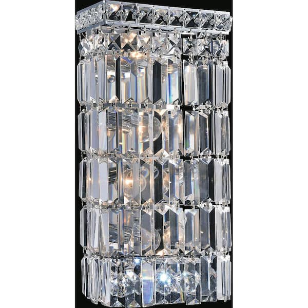 CWI Lighting Colosseum 4 Light Bathroom Sconce With Chrome Finish