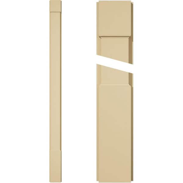 Ekena Millwork 2 in. D x 6 in. W x 90 in. L Primed Polyurethane Pilaster 1- Pack