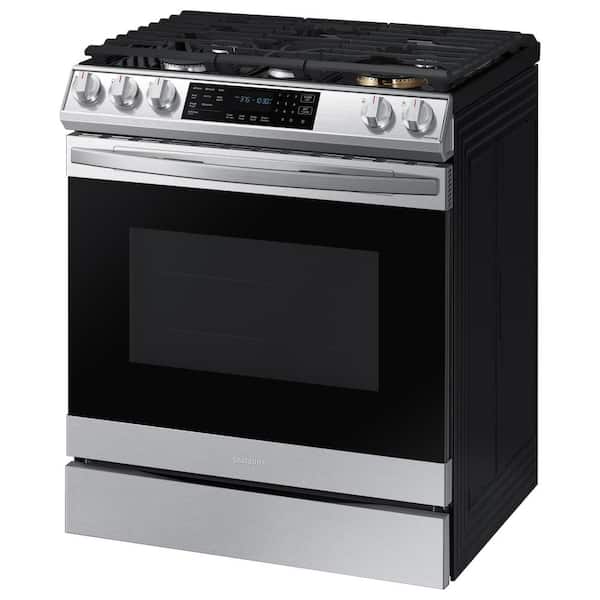 Best Buy: Samsung 5.8 Cu. Ft. Freestanding Gas Convection Range with Air Fry  Stainless Steel NX58T7511SS/AA