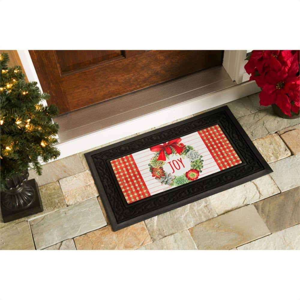 Seasonal Sassafras Decorative Rubber Outdoor Doormat Set