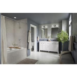 Bellera 2-Handle Tub and Shower Faucet Trim Kit in Vibrant Brushed Nickel (Valve Not Included)