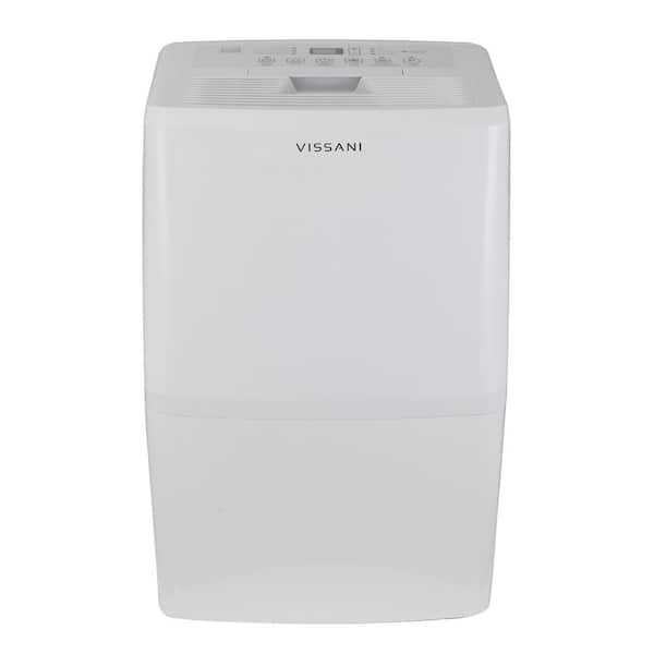Vissani 50 pt. Dehumidifier with Built-in Pump for Basement, Garage, or Wet Rooms up to 4500 sq. ft. in White, Energy Star
