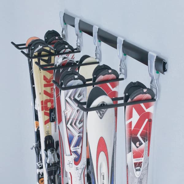 SafeRacks Wall Mounted Ski/Snowboard Storage 2.5 in. H x 48 in. W