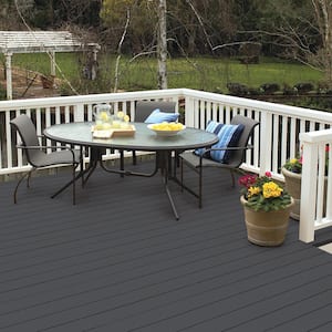5 gal. #N510-6 Orion Gray Solid Color Waterproofing Exterior Wood Stain and Sealer