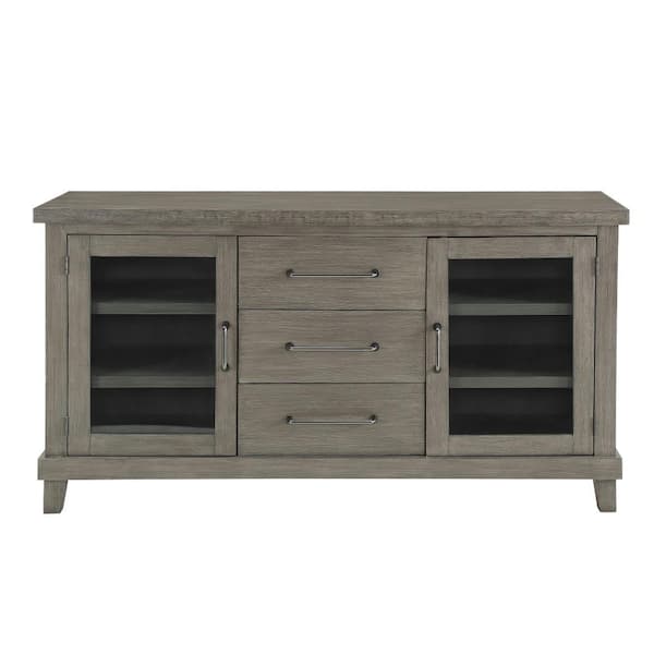 Mila Washed Grey Server with Storage